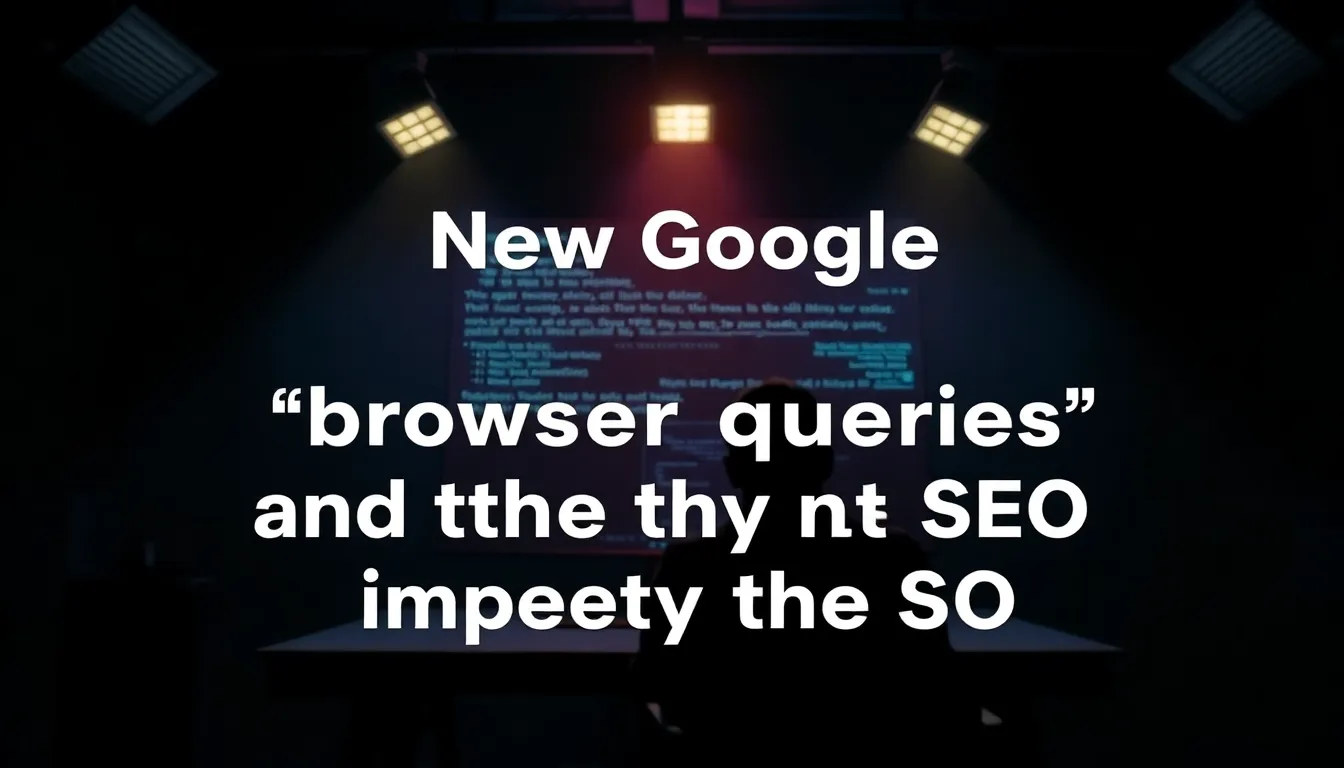НОВЫЕ «БРАУЗЕРНЫЕ ЗАПРОСЫ» GOOGLE И ИХ ВЛИЯНИЕ НА SEO